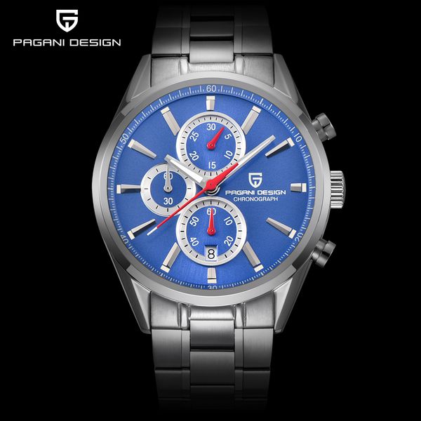 pagani design men fashion blue dial chronograph quartz watch men sport business watches stainless steel luxyry watches saat, Slivery;brown
pagani design men fashion blue dial chronograph quartz watch men sport business watches stainless steel luxyry watches saat, Slivery;brown