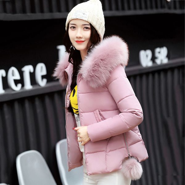plus size women short parka 2020 winter thick solid jacket hooded with fur collar zipper casual coats femme chaquetas mujer, Black
plus size women short parka 2020 winter thick solid jacket hooded with fur collar zipper casual coats femme chaquetas mujer, Black