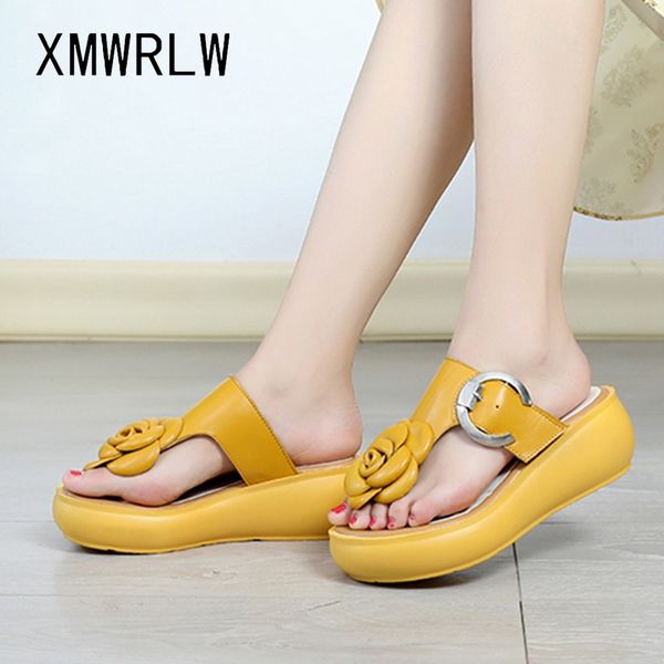 xmwrlw women's platform slippers 2020 summer split leather ladies shoes high heels women slippers retro summer shoes slipper, Black
xmwrlw women's platform slippers 2020 summer split leather ladies shoes high heels women slippers retro summer shoes slipper, Black