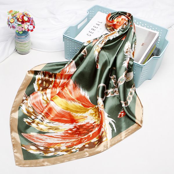 fashion kerchief hair scarf for women print silk satin hijab scarfs 90cm*90cm square shawls neckerchief scarves for ladies 2020, Blue;gray
fashion kerchief hair scarf for women print silk satin hijab scarfs 90cm*90cm square shawls neckerchief scarves for ladies 2020, Blue;gray