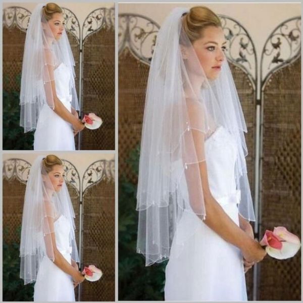 2020 new white ivory tulle 60cm two layers wedding veils wedding accessories bridal veils beads for wedding bride, Black
2020 new white ivory tulle 60cm two layers wedding veils wedding accessories bridal veils beads for wedding bride, Black