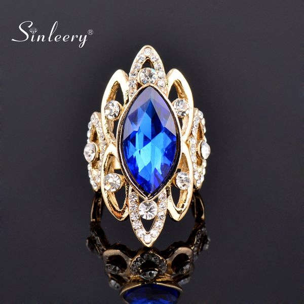 sinleery luxury african style blue cubic zircon big shuttle rings for women size 7 8 9 10 statement gold color ring jz500 ssb, Golden;silver
sinleery luxury african style blue cubic zircon big shuttle rings for women size 7 8 9 10 statement gold color ring jz500 ssb, Golden;silver