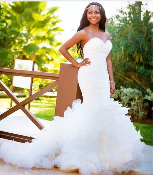 2020 new white organza princess mermaid wedding dresses bridal gowns black girl vintage plus size wedding gowns vestidos de novia
2020 new white organza princess mermaid wedding dresses bridal gowns black girl vintage plus size wedding gowns vestidos de novia