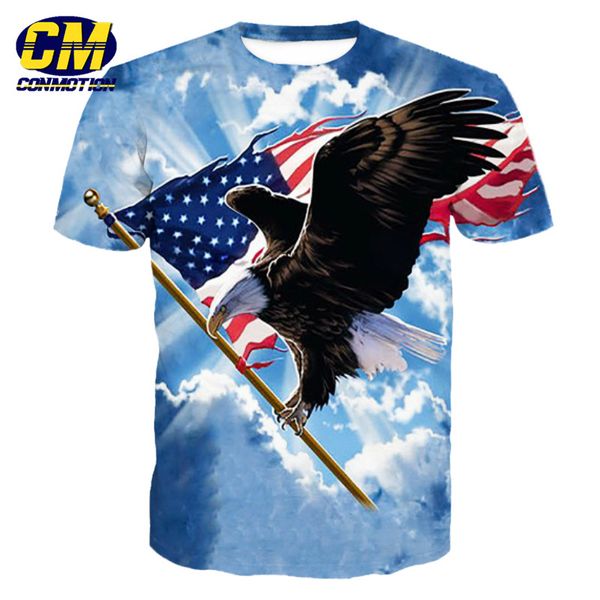 blue sky flying eagle american flag print fashion short sleeve t-shirt eur size, White;black
blue sky flying eagle american flag print fashion short sleeve t-shirt eur size, White;black