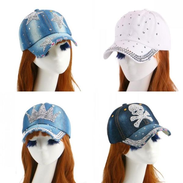 new style girl women woman beautiful crown shaped outdoor casual denim fitted baseball caps rhinestone snapback hats, Blue;gray
new style girl women woman beautiful crown shaped outdoor casual denim fitted baseball caps rhinestone snapback hats, Blue;gray