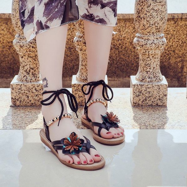 oeak thong sandals fashion sandals women summer lace up shoes female flat rome style bandage floral sandal shoes, Black
oeak thong sandals fashion sandals women summer lace up shoes female flat rome style bandage floral sandal shoes, Black