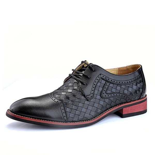 fashion leather shoes men dress shoe pointed oxfords shoes for men lace up designer luxury men formal shoes, Black
fashion leather shoes men dress shoe pointed oxfords shoes for men lace up designer luxury men formal shoes, Black