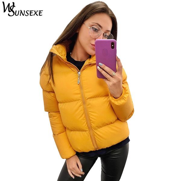 women cotton padded coat jackets casual full zipper stand collar short solid color outerwear parkas female autumn fashion coats, Black
women cotton padded coat jackets casual full zipper stand collar short solid color outerwear parkas female autumn fashion coats, Black