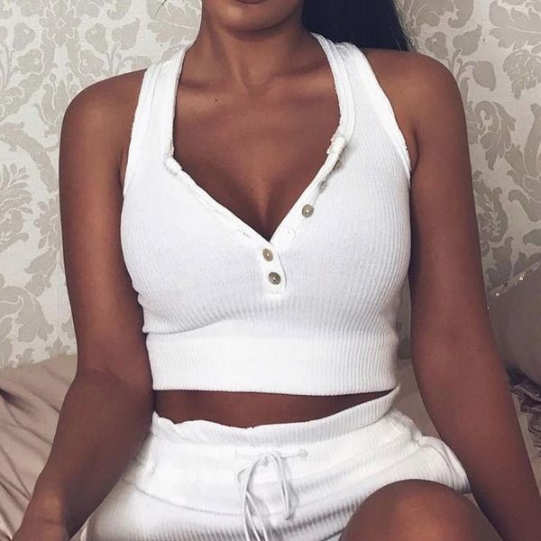 new arrival fashion women solid ribbed sleeveless buttonts casual short crop tank women clothes 2019 drop shipping, White
new arrival fashion women solid ribbed sleeveless buttonts casual short crop tank women clothes 2019 drop shipping, White