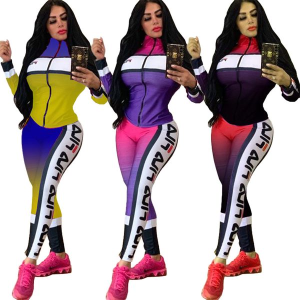 women gradient panelled 2 piece set plus size running tracksuit fall winter clothing cardigan pants sportswear jacket leggings outfits 1425, White
women gradient panelled 2 piece set plus size running tracksuit fall winter clothing cardigan pants sportswear jacket leggings outfits 1425, White