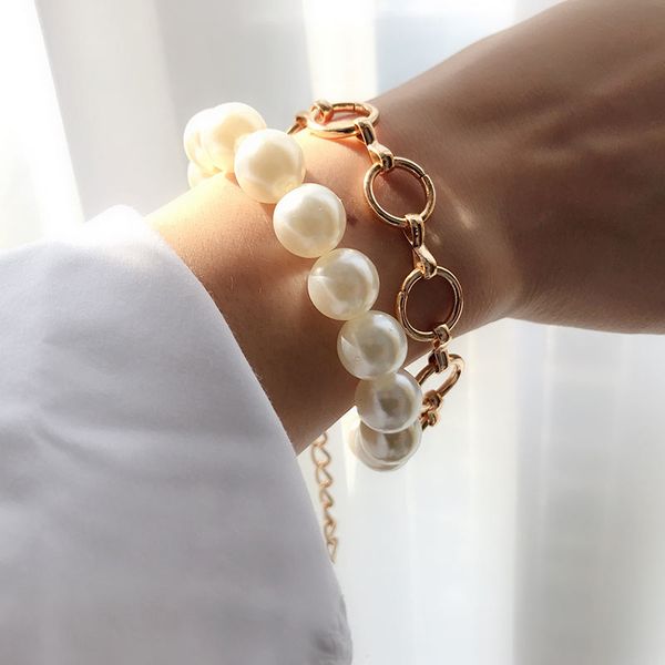 flatfoosie elegant pearl bangle bracelets for women fashion gold color metal chain charm bracelet femme 2019 jewelry accessories, Black
flatfoosie elegant pearl bangle bracelets for women fashion gold color metal chain charm bracelet femme 2019 jewelry accessories, Black
