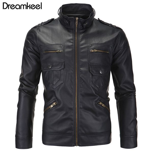 men pu faux fall winter thin coats biker punk motorcycle male retro jacket stand pockets vintage mens leather jackets y, Black
men pu faux fall winter thin coats biker punk motorcycle male retro jacket stand pockets vintage mens leather jackets y, Black