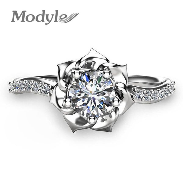 vagzeb rose flower silver color ring wedding zircon ring gift bijoux fashion jewelry for women anillos mujer bague femme, Slivery;golden
vagzeb rose flower silver color ring wedding zircon ring gift bijoux fashion jewelry for women anillos mujer bague femme, Slivery;golden