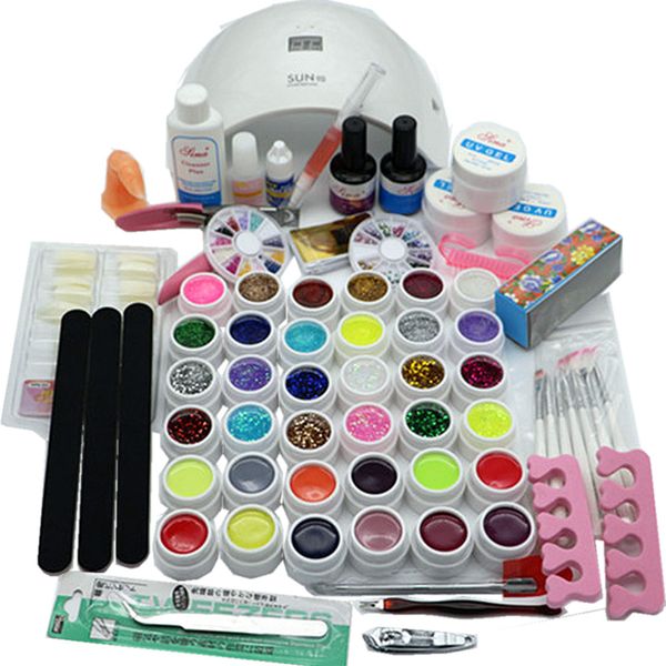 sun9c plus nail sets 36w led white lamp uv gel polish with 36 color uv gel nail art tools set kit 14ml coat & base coat
sun9c plus nail sets 36w led white lamp uv gel polish with 36 color uv gel nail art tools set kit 14ml coat & base coat