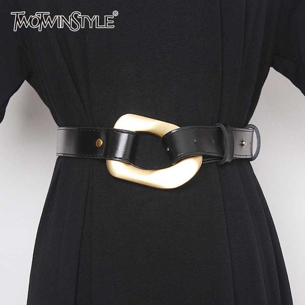 twotwinstyle elegant patchwork women belt pu leather hit color hollow out belsts for female fashion 2020 summer accessories new, Black;brown
twotwinstyle elegant patchwork women belt pu leather hit color hollow out belsts for female fashion 2020 summer accessories new, Black;brown