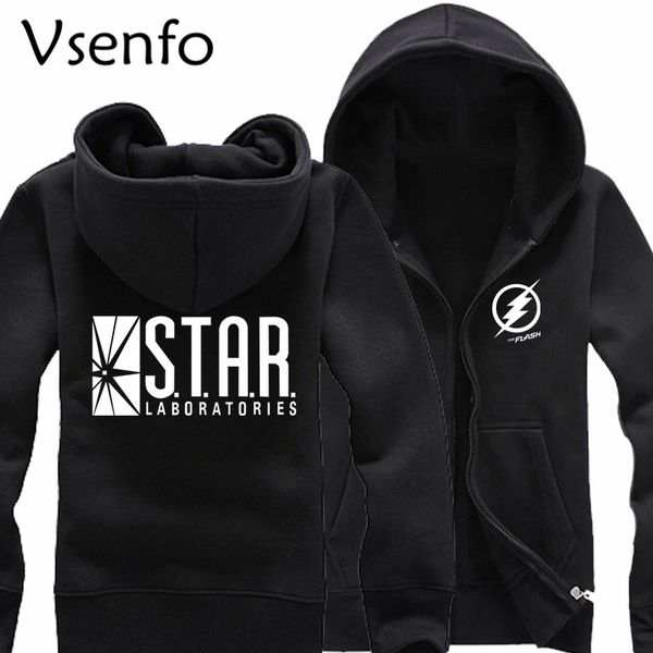 vsenfo star labs sweatshirt men casual the flash star laboratories hoodies autumn winter fleece zipper hooded jacket, Black
vsenfo star labs sweatshirt men casual the flash star laboratories hoodies autumn winter fleece zipper hooded jacket, Black