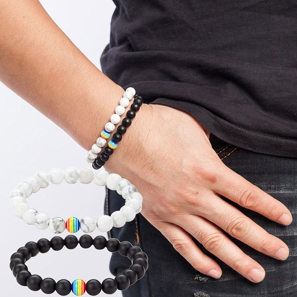 1pcs natural stone bracelet 8mm elastic rope bead bracelet charm jewelry fashion men women, Black
1pcs natural stone bracelet 8mm elastic rope bead bracelet charm jewelry fashion men women, Black