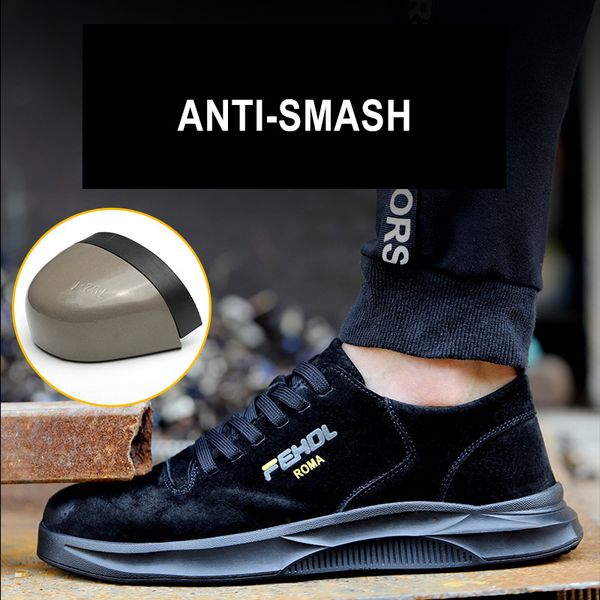 yuxiang men's work shoes outdoor sneakers puncture-proof work sneakers wear-resistant safety boots with steel toe dropshipping, Black
yuxiang men's work shoes outdoor sneakers puncture-proof work sneakers wear-resistant safety boots with steel toe dropshipping, Black