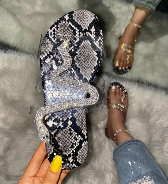 summer slippers women flat rhinestones snake print ladies shoes casual home slides flip flops beach slippers shoes women, Black
summer slippers women flat rhinestones snake print ladies shoes casual home slides flip flops beach slippers shoes women, Black