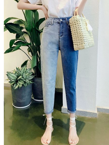 jujuland woman jeans panelled colour denim pants contrasting jeans harem pants loose plus size 1090, Blue
jujuland woman jeans panelled colour denim pants contrasting jeans harem pants loose plus size 1090, Blue