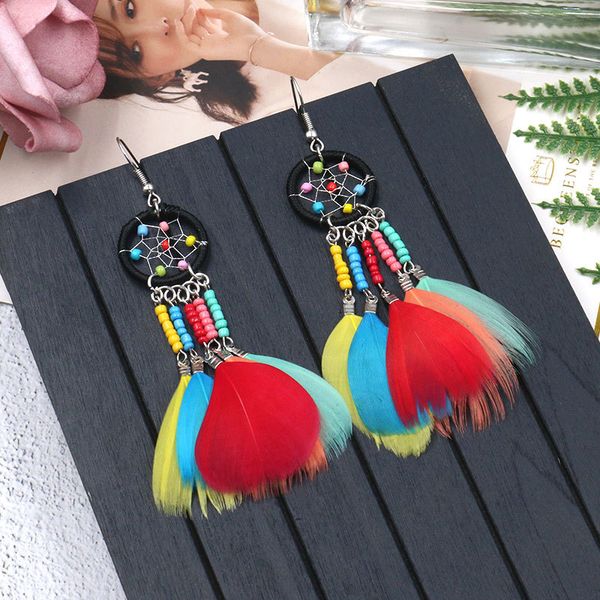 multiple ethnic boho vintage tassel feather dangle drop earrings for women round circle colorful black earrings beads jewelry, Silver
multiple ethnic boho vintage tassel feather dangle drop earrings for women round circle colorful black earrings beads jewelry, Silver