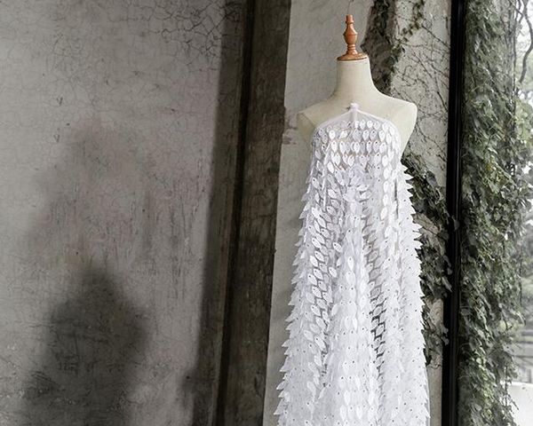 three-dimensional leaves hollow mesh perspective lace dress fabric pattern embroidery mannequin patch wedding tweed fabric a002, Black;white
three-dimensional leaves hollow mesh perspective lace dress fabric pattern embroidery mannequin patch wedding tweed fabric a002, Black;white