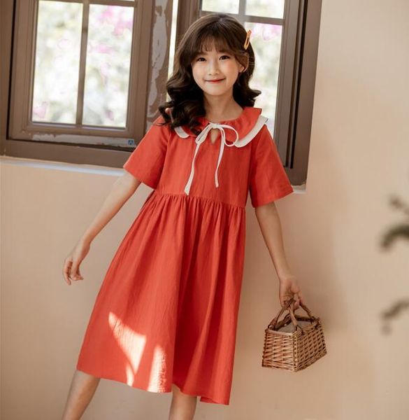 girls dress summer big girls solid color turn-down collar cotton princess dresses teenage girls girl clothing 6 8 10 12 14 16t t200417, Red;yellow
girls dress summer big girls solid color turn-down collar cotton princess dresses teenage girls girl clothing 6 8 10 12 14 16t t200417, Red;yellow