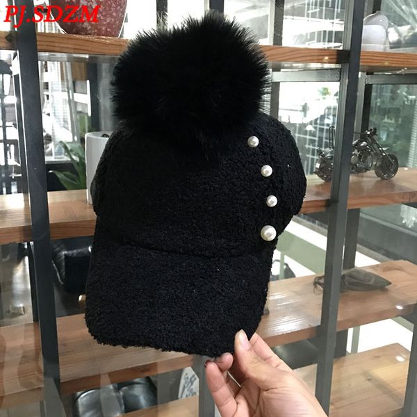 pj.sdzm women's autumn and winter warm hat plush fur ball cap korean version baseball cap female, Blue;gray
pj.sdzm women's autumn and winter warm hat plush fur ball cap korean version baseball cap female, Blue;gray