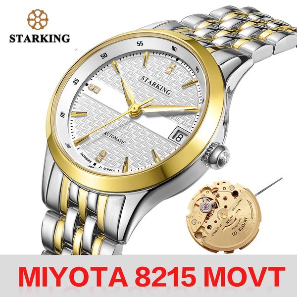 starking women mechanical watch japn miyota movt automatic self-wind wristwatch fashion dress bracelet calendar watches feminino, Slivery;brown
starking women mechanical watch japn miyota movt automatic self-wind wristwatch fashion dress bracelet calendar watches feminino, Slivery;brown
