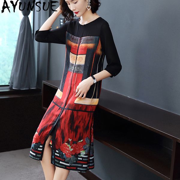ayunsue summer dress female silk casual floral plus size dresses for women 4xl 5xl 6xl midi beach elegant vestidos 2019 kj1853, Black;gray
ayunsue summer dress female silk casual floral plus size dresses for women 4xl 5xl 6xl midi beach elegant vestidos 2019 kj1853, Black;gray