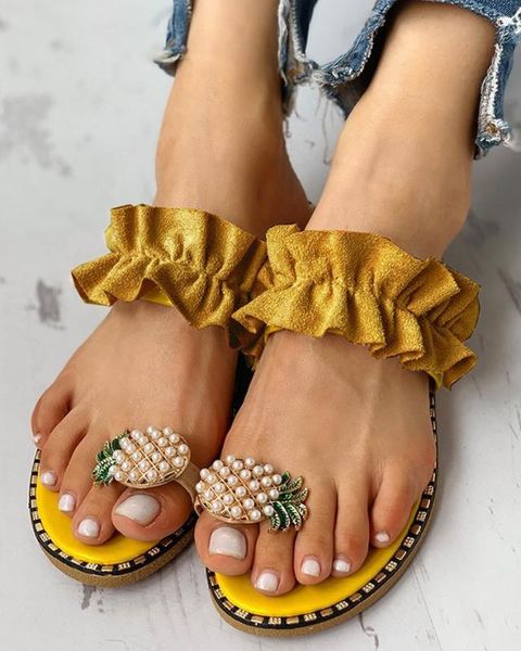 emma king лета женщин плоские сандалии 2020 pearl пролитая toe скольжения на вьетнамки ананас лето пляж слайды повседневная обувь тапочка, Black
emma king лета женщин плоские сандалии 2020 pearl пролитая toe скольжения на вьетнамки ананас лето пляж слайды повседневная обувь тапочка, Black