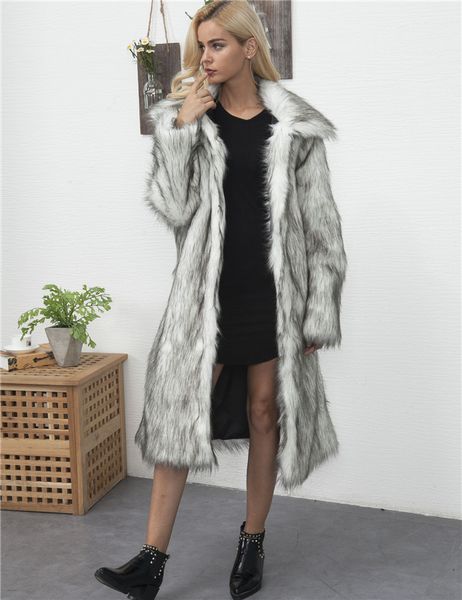 thick warm fur womens winter designer long sleeve open sitich faux female coats fashion casual apparel, Black
thick warm fur womens winter designer long sleeve open sitich faux female coats fashion casual apparel, Black