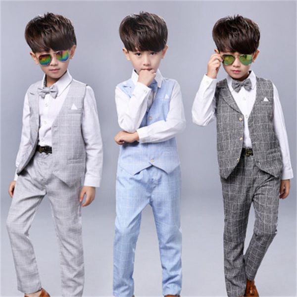 new 3pcs boys spring formal wedding vest suit gentle boys polka lattice suit children wedding suits, Blue
new 3pcs boys spring formal wedding vest suit gentle boys polka lattice suit children wedding suits, Blue