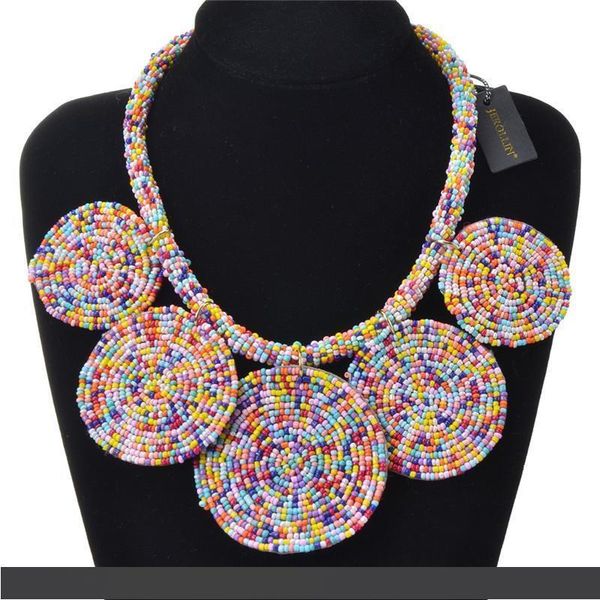 jerollin 7 colors beads braided statement necklace geometric chunky bib collar pendant necklaces for women jewelry accessories, Silver
jerollin 7 colors beads braided statement necklace geometric chunky bib collar pendant necklaces for women jewelry accessories, Silver