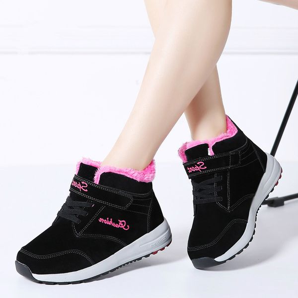 winter women boots leather suede women cotton shoes plush warm booties snow ankle boot casual shoes elderly warm, Black
winter women boots leather suede women cotton shoes plush warm booties snow ankle boot casual shoes elderly warm, Black