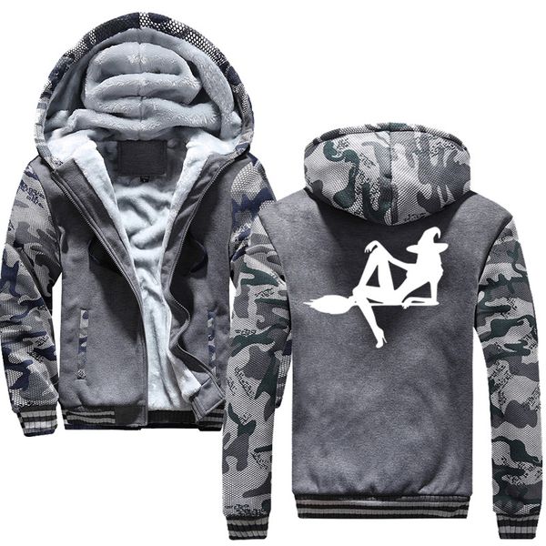 new the witch on a broomstick jacket men winter warm fleece hooded sweatshirts man thicken hoody pullover, Black
new the witch on a broomstick jacket men winter warm fleece hooded sweatshirts man thicken hoody pullover, Black