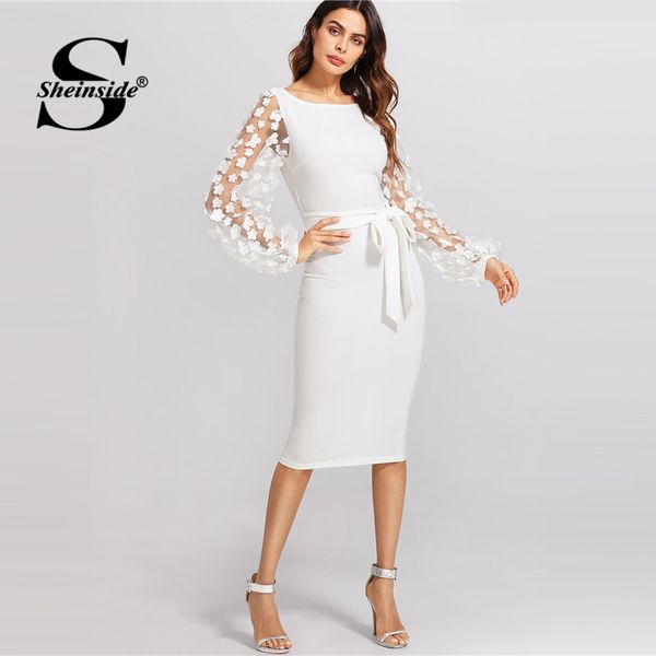 sheinside white embroidery contrast mesh belted pencil dress solid knot zipper dress 2018 spring women bodycon, Black;gray
sheinside white embroidery contrast mesh belted pencil dress solid knot zipper dress 2018 spring women bodycon, Black;gray