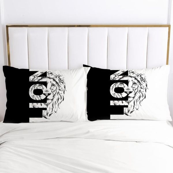 pillow case 2pcs 3d cover 70x70 50x75 nordic decoration throw cases bedding pillowcase black and white lion
pillow case 2pcs 3d cover 70x70 50x75 nordic decoration throw cases bedding pillowcase black and white lion