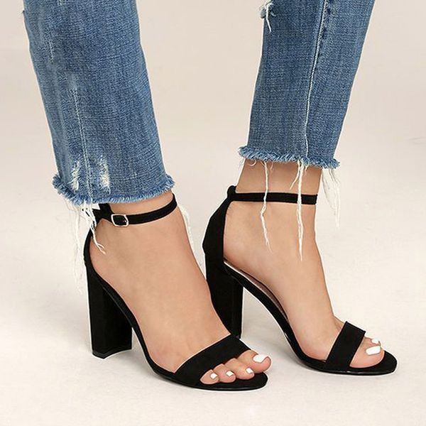 2019 ankle strap heels women sandals summer shoes women open toe chunky high heels party dress sandals big size 42, Black
2019 ankle strap heels women sandals summer shoes women open toe chunky high heels party dress sandals big size 42, Black