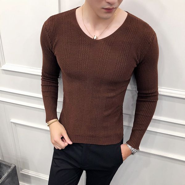 men sweaters fashion 2019 autumn winter knitted pullovers men long sleeve slim fit v neck casual sweaters clothes, White;black
men sweaters fashion 2019 autumn winter knitted pullovers men long sleeve slim fit v neck casual sweaters clothes, White;black