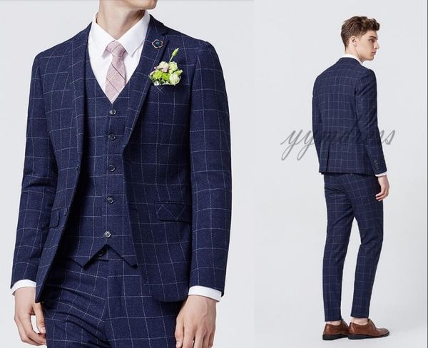 fashion plaid wedding suits for men 2019 notched lapel one button men suits 3 pieces (jacket+pant+vest) business tuxedos custom made, Black;gray
fashion plaid wedding suits for men 2019 notched lapel one button men suits 3 pieces (jacket+pant+vest) business tuxedos custom made, Black;gray