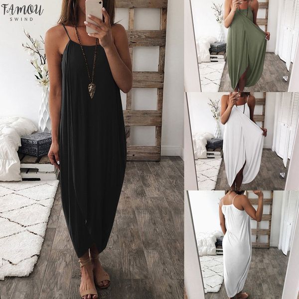 female summer loose elegant holiday casual party beach dress women's sleeveless strap irregular split dress vestidos verano, Black;gray
female summer loose elegant holiday casual party beach dress women's sleeveless strap irregular split dress vestidos verano, Black;gray