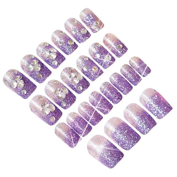 glitter purple fakes nails natural false nail tip artificial french fingernails for women girls (24pcs/box, Red;gold
glitter purple fakes nails natural false nail tip artificial french fingernails for women girls (24pcs/box, Red;gold