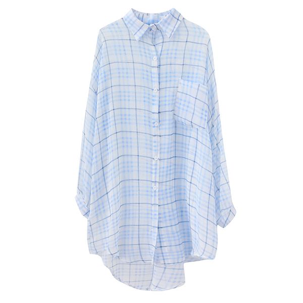 spring summer 2019 casual plaid sunscreen turn-down collar 2 color loose woemn outwear jl-gm9625#, Black;brown
spring summer 2019 casual plaid sunscreen turn-down collar 2 color loose woemn outwear jl-gm9625#, Black;brown