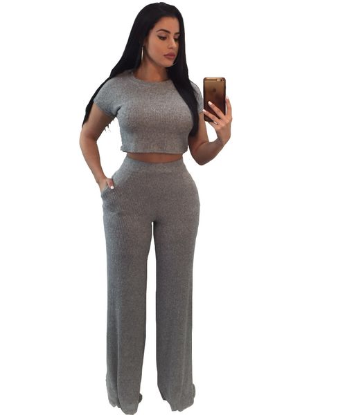two piece set short crop and long pants women casual 2 piece set thread bodycon jumpsuit 2018 o-neck short sleeve suit, Black;white
two piece set short crop and long pants women casual 2 piece set thread bodycon jumpsuit 2018 o-neck short sleeve suit, Black;white