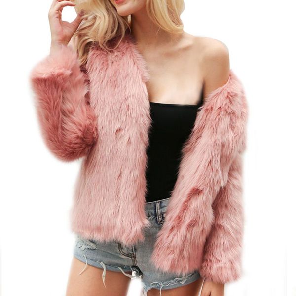 winter elegant women long sleeve faux fur thick warm slim v neck open stitch lady plus size, Black
winter elegant women long sleeve faux fur thick warm slim v neck open stitch lady plus size, Black