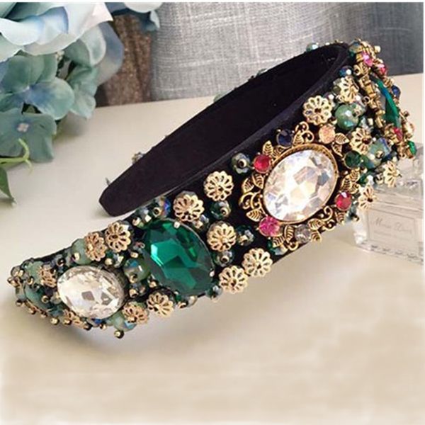 baroque crown tiaras green rhinestone beads hair bands crystal velvet wide headbands wedding hair jewelry party hair accessories, Golden;white
baroque crown tiaras green rhinestone beads hair bands crystal velvet wide headbands wedding hair jewelry party hair accessories, Golden;white