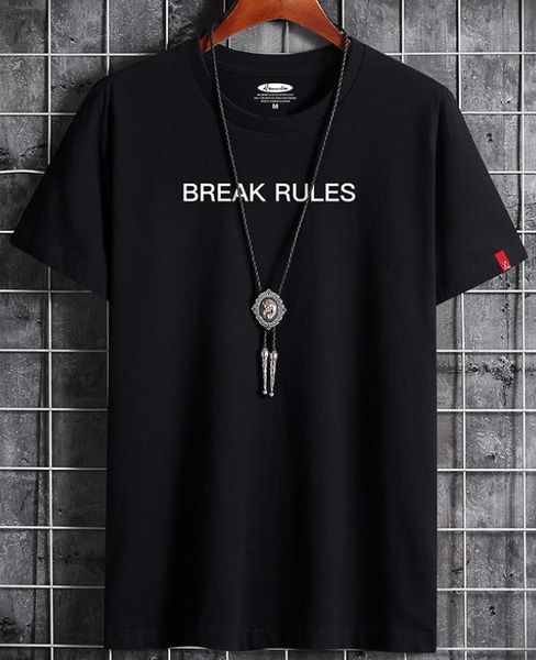 mens t-shirts summer simple fashion streetwear cotton tshirt short sleeved break rules print casual mens tee t-shirt black plus size 6xl, White;black
mens t-shirts summer simple fashion streetwear cotton tshirt short sleeved break rules print casual mens tee t-shirt black plus size 6xl, White;black