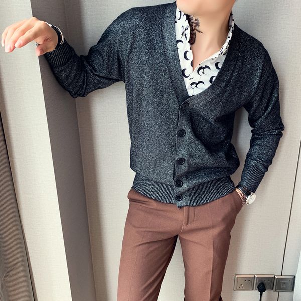 pull homme 2019 autumn winter streetwear cardigan men fashion long sleeve mens casual sweaters v neck knitted sweater men, White;black
pull homme 2019 autumn winter streetwear cardigan men fashion long sleeve mens casual sweaters v neck knitted sweater men, White;black