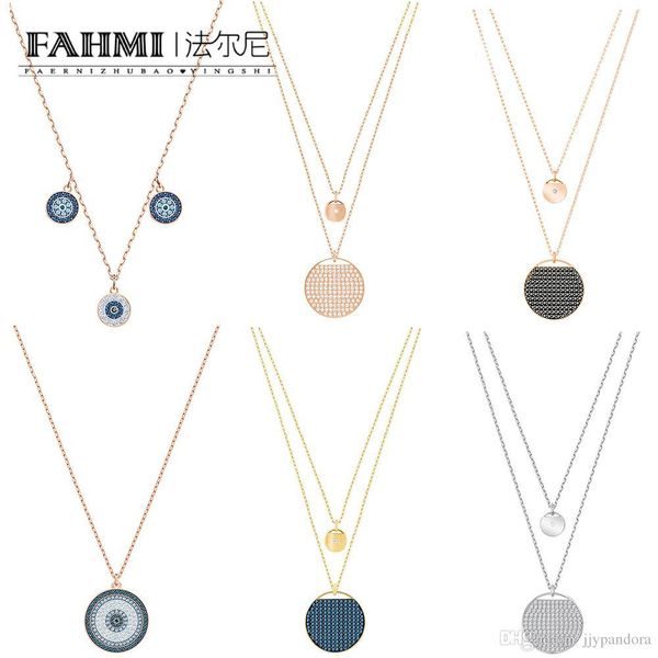 fahmi ginger mysterious color double necklace women's round pendant chic stacked, modern-inspired layered glamour rose gold, Silver
fahmi ginger mysterious color double necklace women's round pendant chic stacked, modern-inspired layered glamour rose gold, Silver